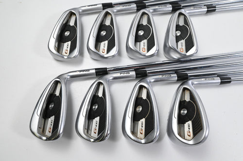 Ping G400 Irons / 4-PW+SW / White Dot / Regular Flex Ping AWT 2.0 Shafts