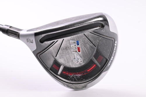 Left Hand Taylormade M4 #3 Wood / 15 Degree / Regular Flex Atmos Red 5 Shaft