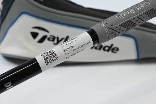 Left Hand Taylormade SIM Max Driver / 12 Degree / Stiff Flex Diamana 60 Shaft