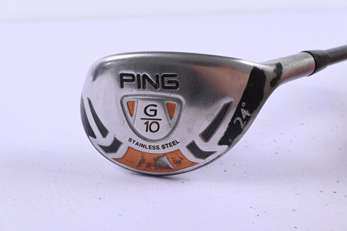 Ping G10 #4 Hybrid / 24 Degree / Stiff Flex Aldila VX Shaft