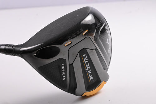 Left Hand Callaway Rogue ST MAX LS Driver / 9 Degree / Stiff Flex Denali Frost
