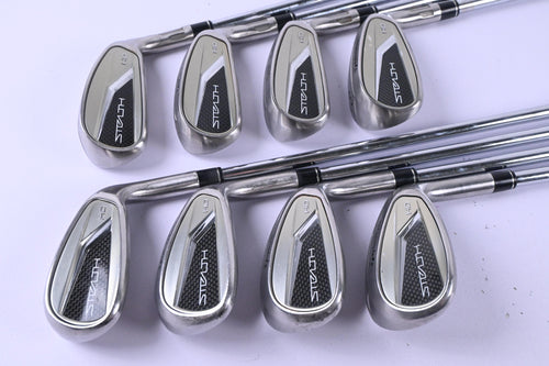 Taylormade Stealth HD Irons / 5-PW+GW+SW / Stiff Flex KBS Max MT 85 Shafts