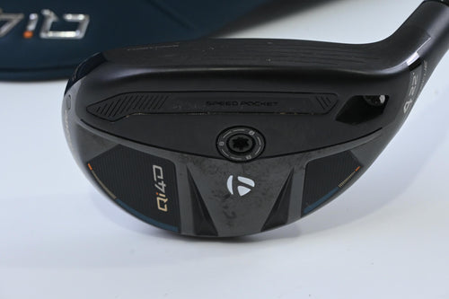 Taylormade Qi4D #4 Hybrid / 22 Degree / Stiff Flex KBS Reax White 75 Shaft