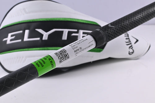 Callaway Elyte Triple Diamond Driver / 9 Degree / Stiff Flex Tensei 1K Black 65