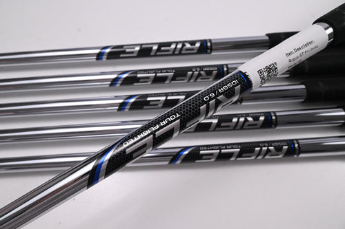 Callaway Rogue ST Pro Irons / 4-9i / Stiff Flex Rifle Tour Flighted 105 Shafts
