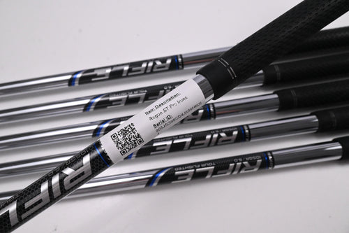 Callaway Rogue ST Pro Irons / 4-9i / Stiff Flex Rifle Tour Flighted 105 Shafts