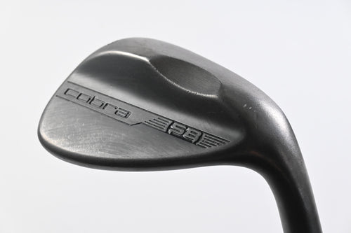 Cobra Snakebite Black 2023 Lob Wedge / 58 Degree / Stiff Flex KBS HI-REV 2.0 125