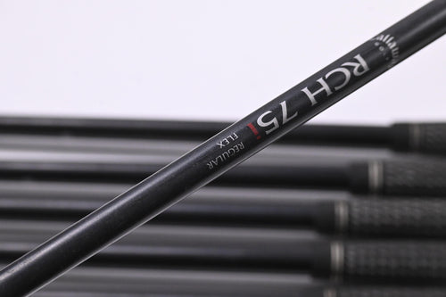 Left Hand Callaway Big Bertha 2002 Irons / 6-PW+GW / Regular Flex Callaway 75