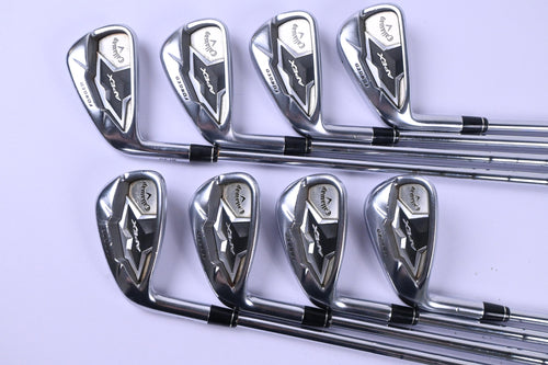 Left Hand Callaway Apex 19 Irons / 4-PW+GW / Stiff Flex KBS Tour 120 Shafts