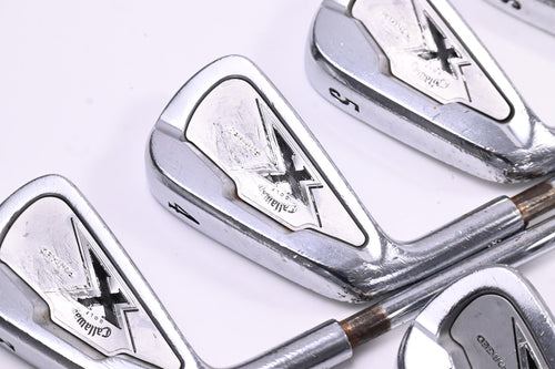 Left Hand Callaway X-Forged 2007 Irons / 3-PW / Stiff Flex Project X Rifle