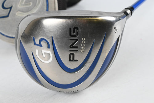 Ping G5 Driver / 9 Degree / Stiff Flex Grafalloy Prolaunch Blue 65 Shaft