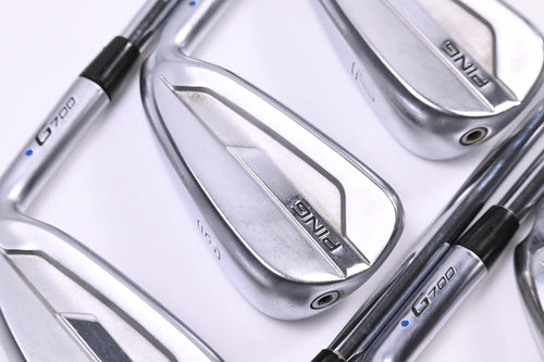 Ping G700 Irons / 5-PW+SW / Blue Dot / Regular Flex Ping AWT 2.0 Shafts