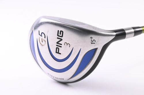 Ping G5 #3 Wood / 15 Degree / Stiff Flex Aldila NV Green 75 Shaft
