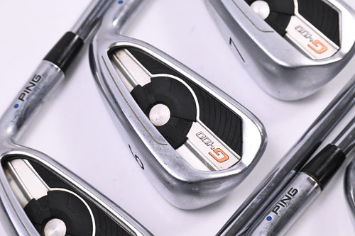 Ping G400 Irons / 5-PW+UW / Blue Dot / Regular Flex Ping AWT 2.0 Shafts