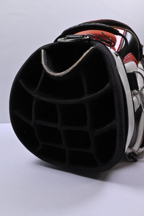 Powakaddy Cart Bag / 14-Way Divider / White, Red & Black