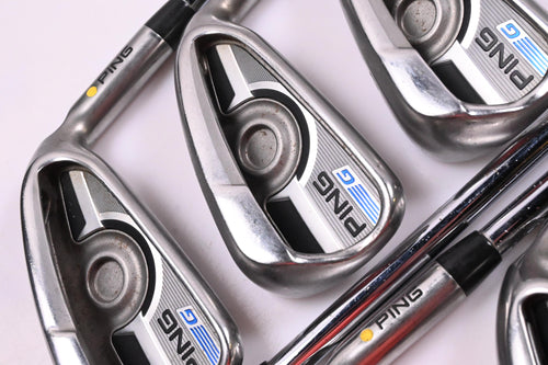 Ping G Series Irons / 4-PW / Yellow Dot / Stiff Flex Ping CFS Distance Shafts