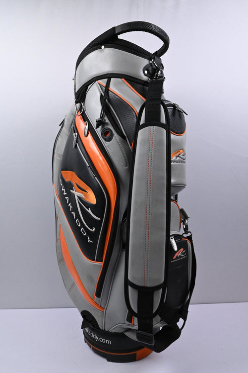 Powakaddy Cart Bag / 14-Way Divider / Grey, Black & Orange