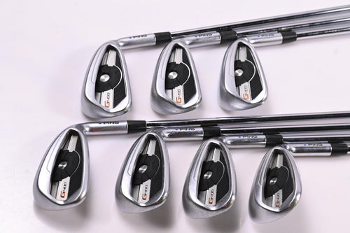 Ping G400 Irons / 5-PW+SW / Blue Dot / Regular Flex Ping AWT 2.0 Shafts