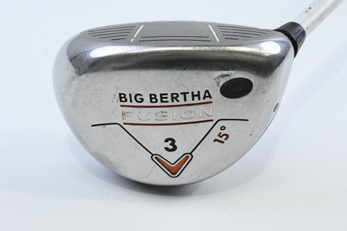 Ladies Callaway Big Bertha Fusion #3 Wood / 15 Degree / Ladies Flex Aldila NVS
