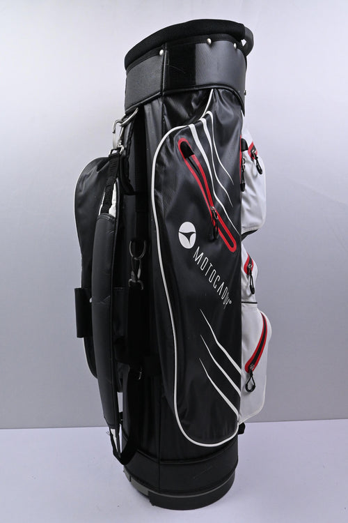 Motocaddy Dry Series Cart Bag / 14-Way Divider / White, Black & Red