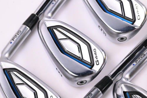 Ping G440 Irons / 7-PW+GW+56 / Blue Dot / Regular Flex Dynamic Gold Mid 100 R300