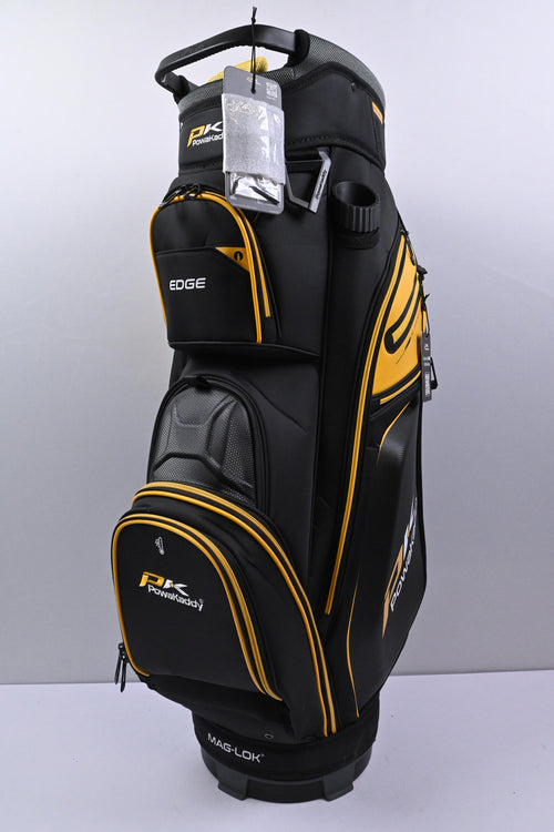 Powakaddy Edge Cart Bag / 14-Way Divider / Black & Yellow