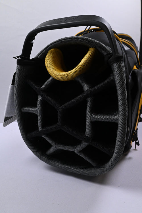 Powakaddy Edge Cart Bag / 14-Way Divider / Black & Yellow