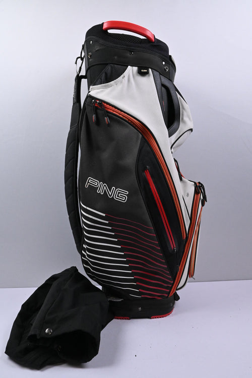 Ping Pioneer Cart Bag / 15-Way Divider / White, Black & Orange