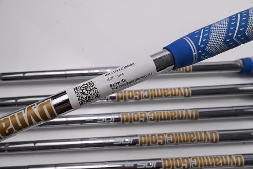 Ping i530 Irons / 4-PW / Blue Dot / Regular Flex Dynamic Gold 105 R300 Shafts