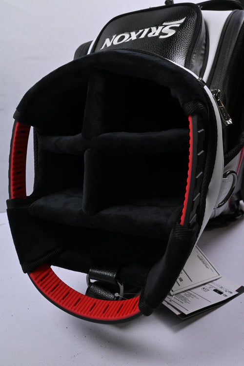 Srixon Staff Tour Bag / 5-Way / White, Black & Red