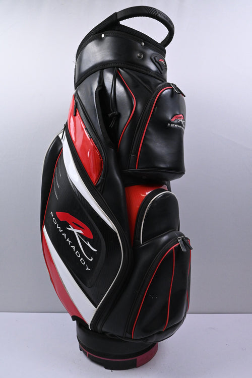 Powakaddy Cart Bag / 14-Way Divider / Black, White & Red