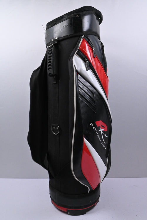 Powakaddy Cart Bag / 14-Way Divider / Black, White & Red