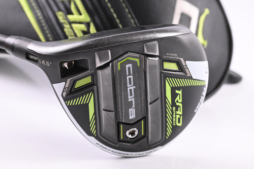Left Hand Cobra King Radspeed #3 Wood / 14.5 Degree / Regular Flex Motore X F3 Shaft