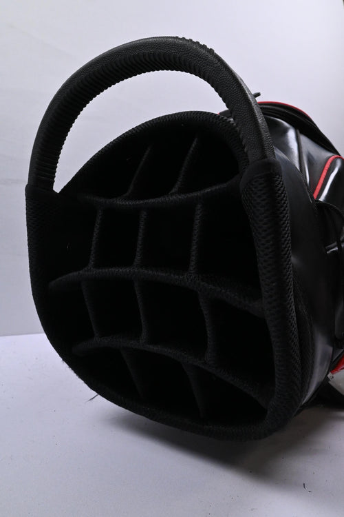Powakaddy Cart Bag / 14-Way Divider / Black, White & Red