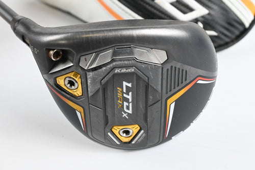 Left Hand Cobra LTDx Max #3 Wood / 15.5 Degree / Regular Flex HZRDUS Smoke iM10
