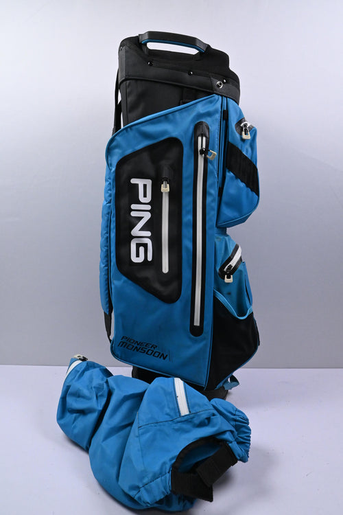 Ping Pioneer Monsoon Cart Bag / 15-Way Divider / Blue, Black & White