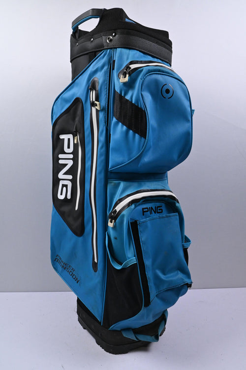 Ping Pioneer Monsoon Cart Bag / 15-Way Divider / Blue, Black & White