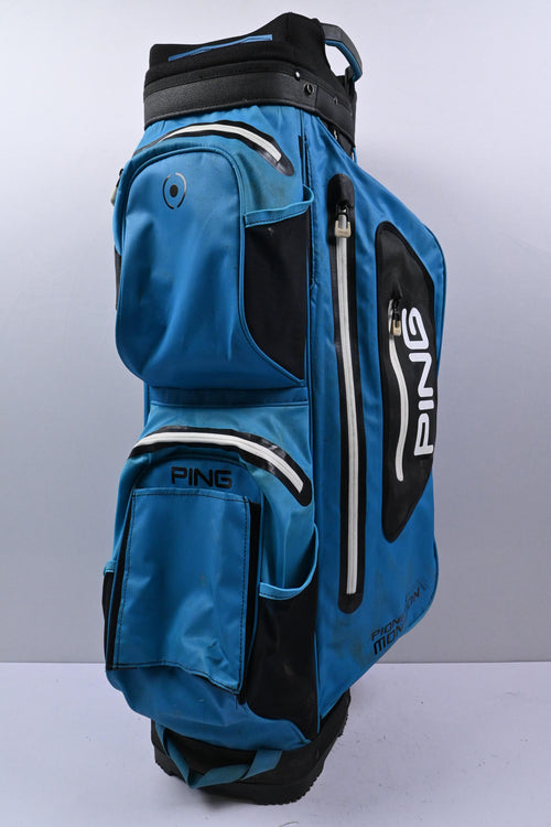 Ping Pioneer Monsoon Cart Bag / 15-Way Divider / Blue, Black & White