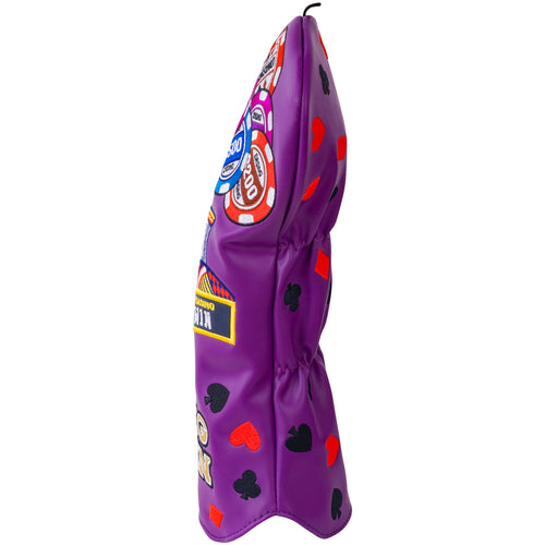 "Purple Poker BIGWIN" Driver Headcover