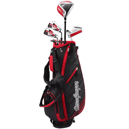 Junior MacGregor V-MAX Red Package Set / Ages 6-8 / Driver, 7i, 9i, Putter, Bag