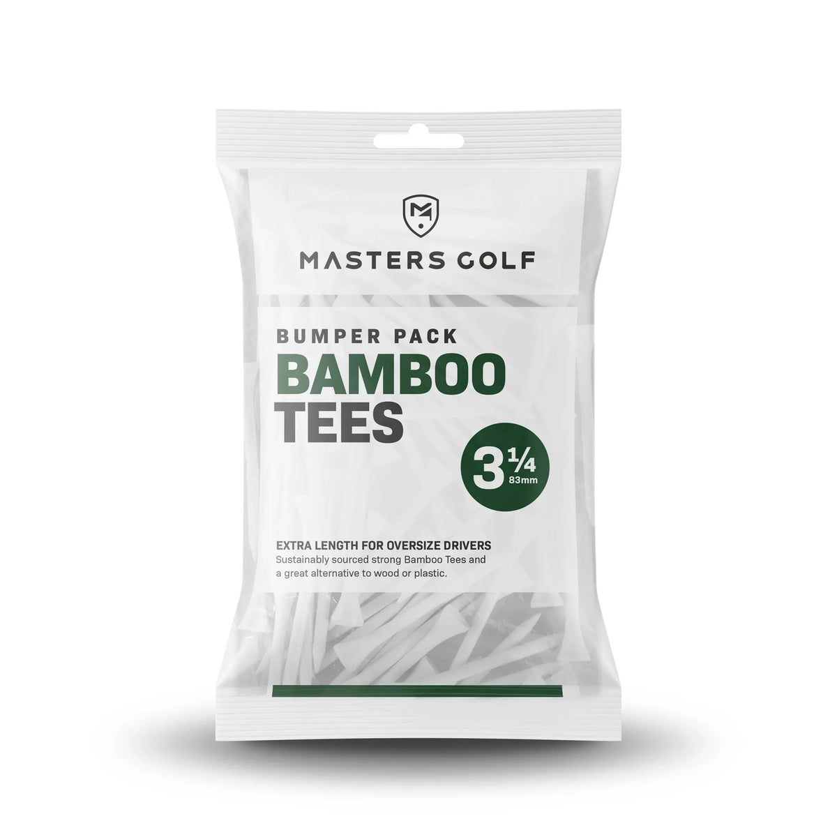 Bamboo Tees White 3 1/4" Bumper Pack (85)