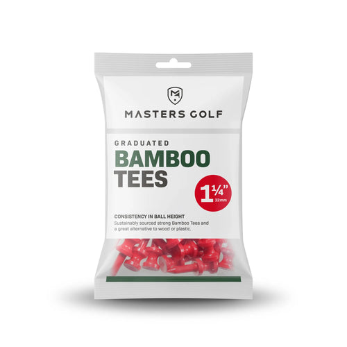 Bamboo Tees Graduated 1 1/4" Red (25)