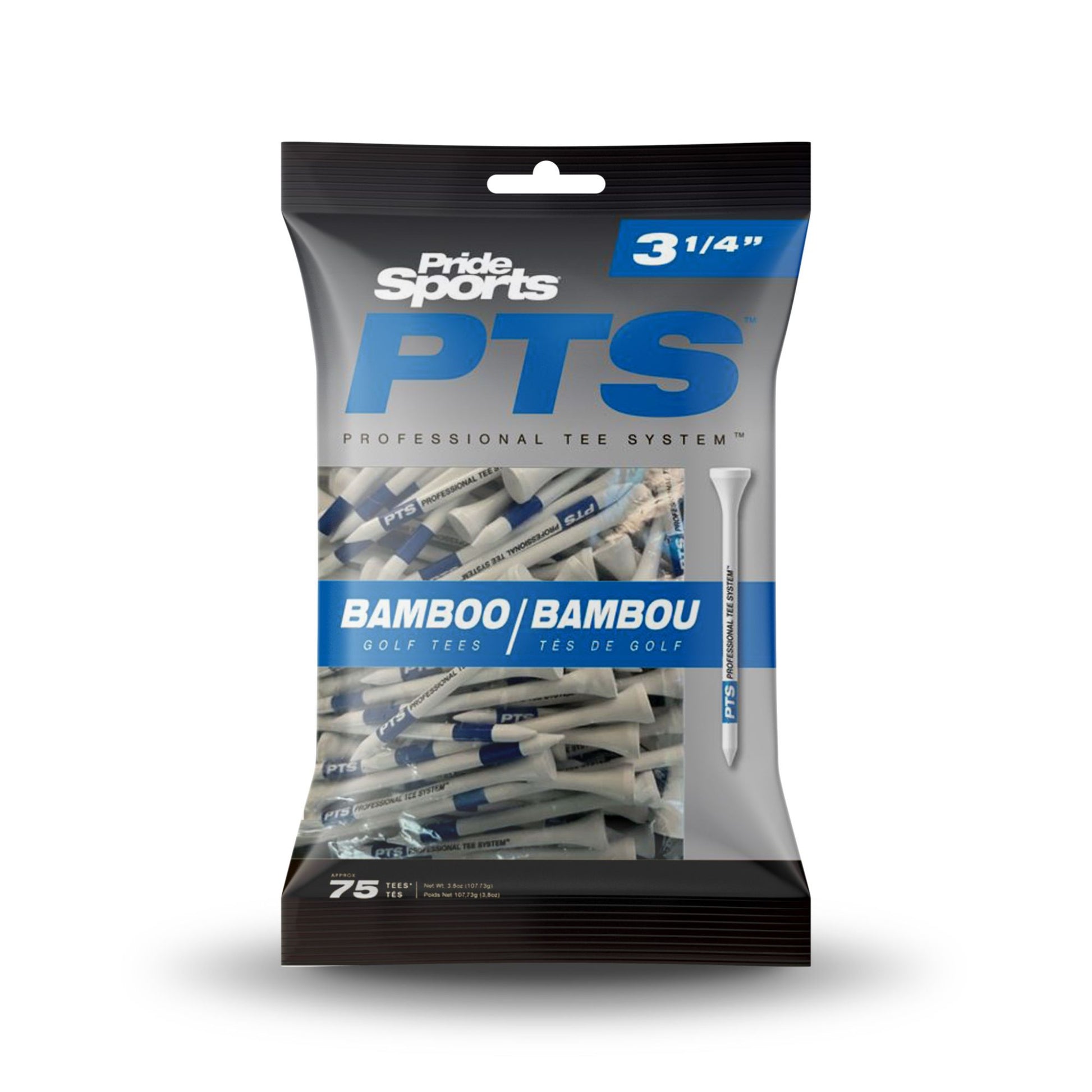 Pride PTS Bamboo Tees 3 1/4in Blue Bag x75