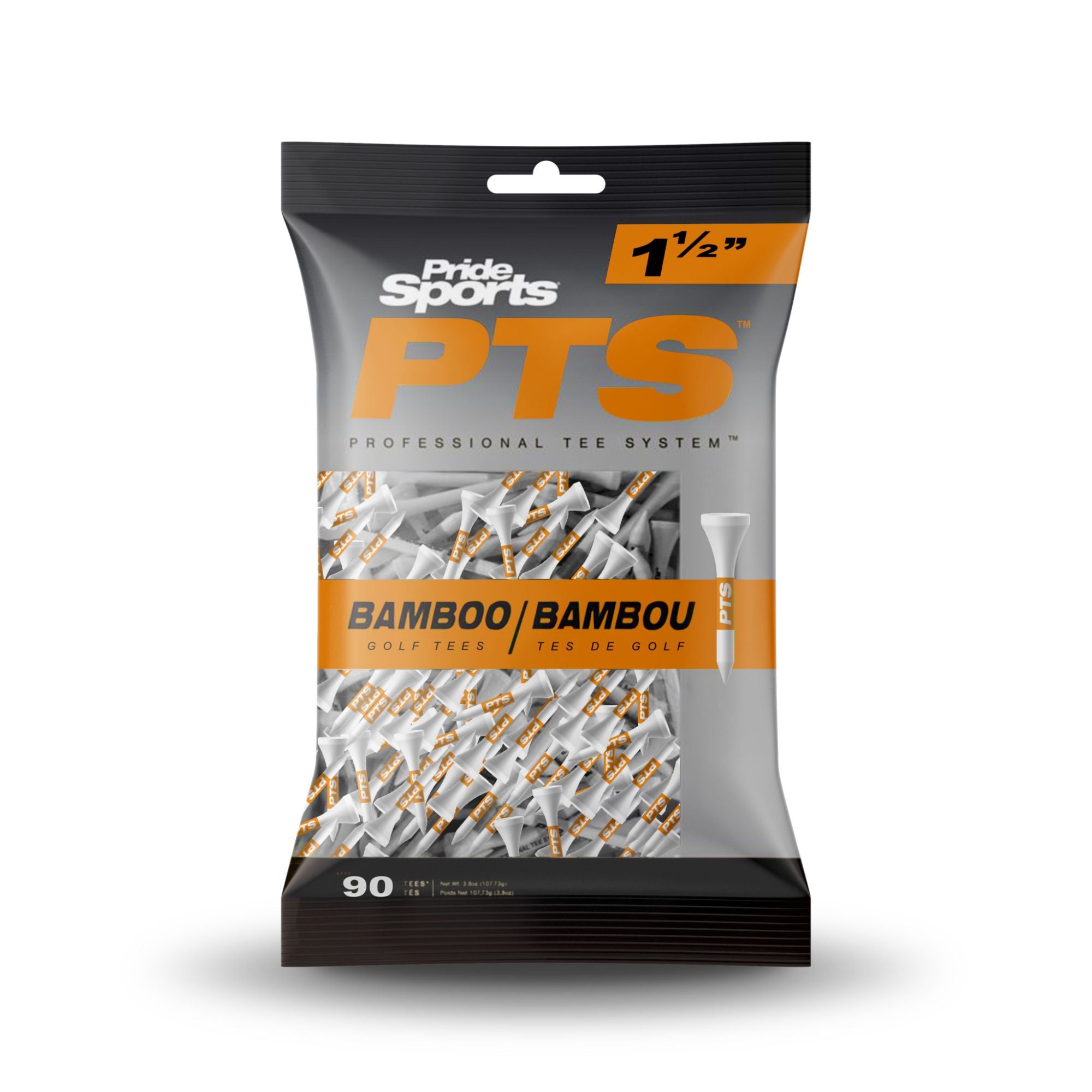 Pride Sports PTS Bamboo Tees 1 ½" Orange Bag x90