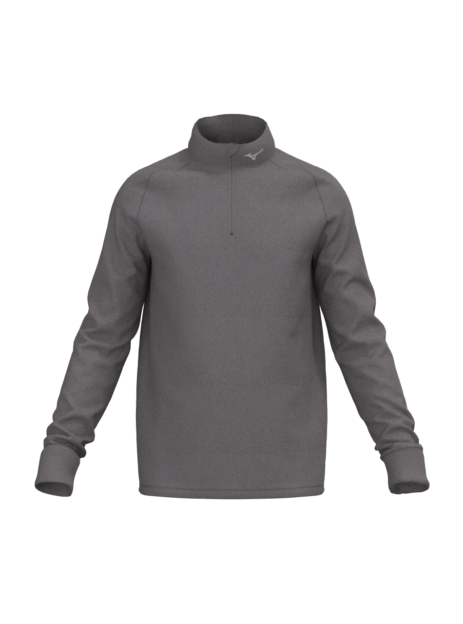 Mizuno Melange 1/4 Zip / Charcoal
