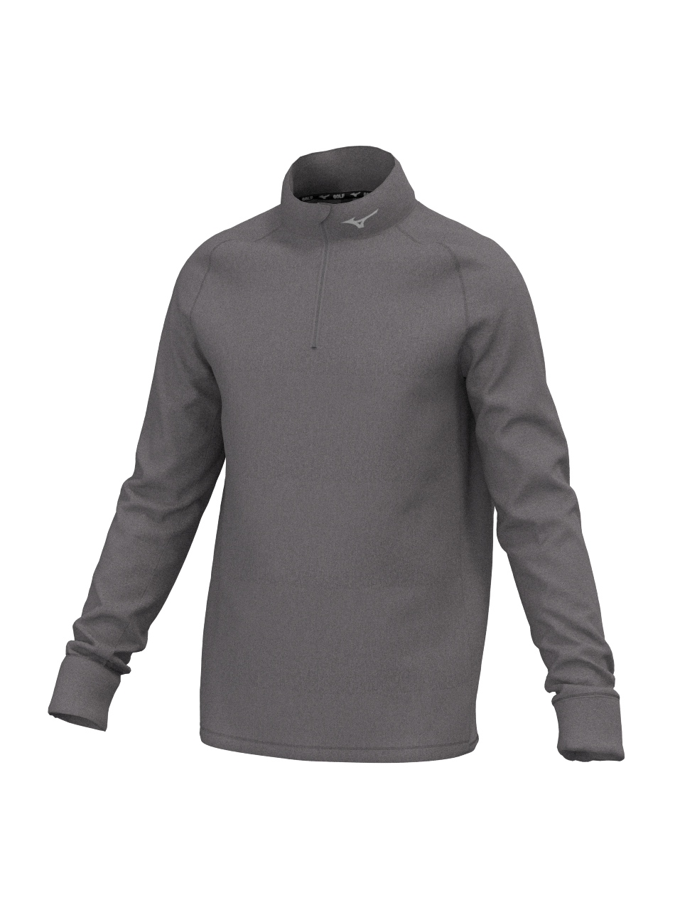 Mizuno Melange 1/4 Zip / Charcoal