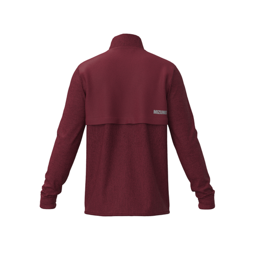 Mizuno Melange Reflect 1/4 Zip / Burgundy