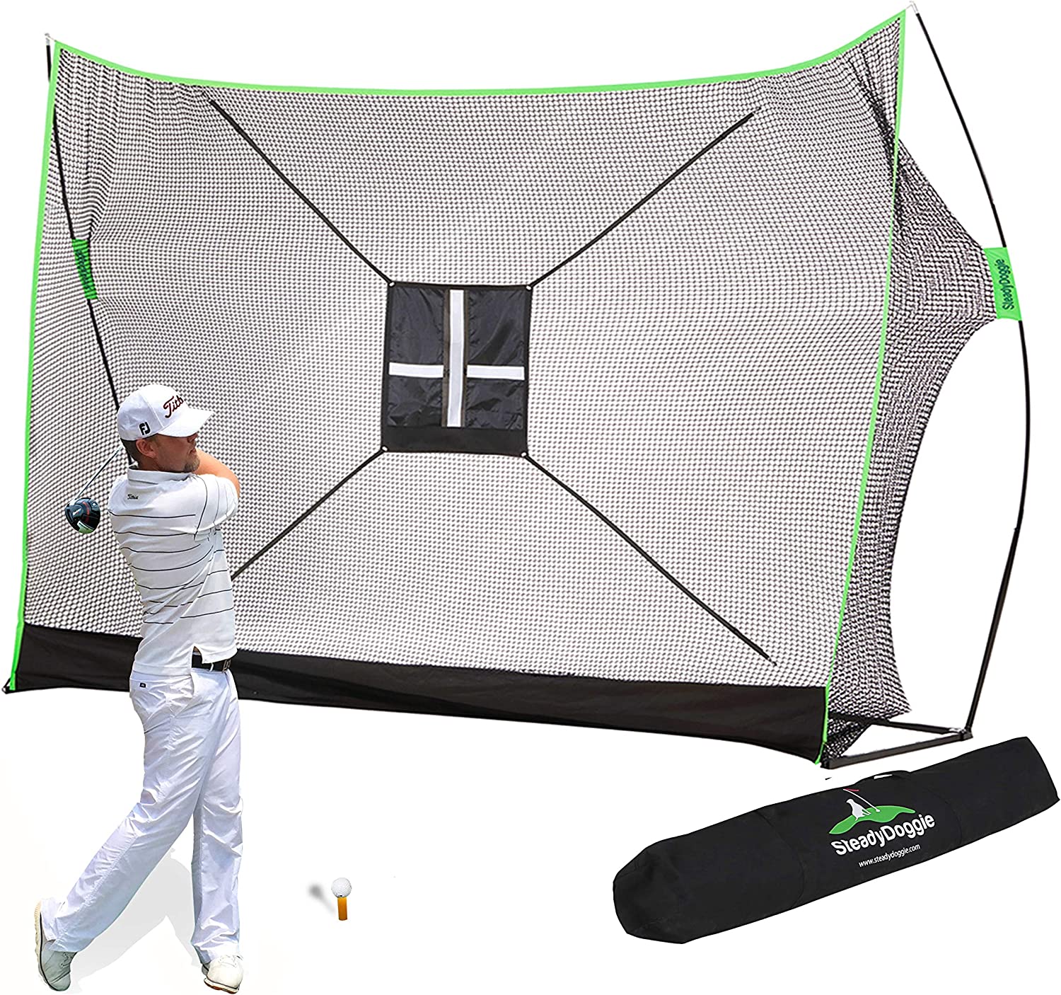 SteadyDoggie Golf Practise Net 10x7ft