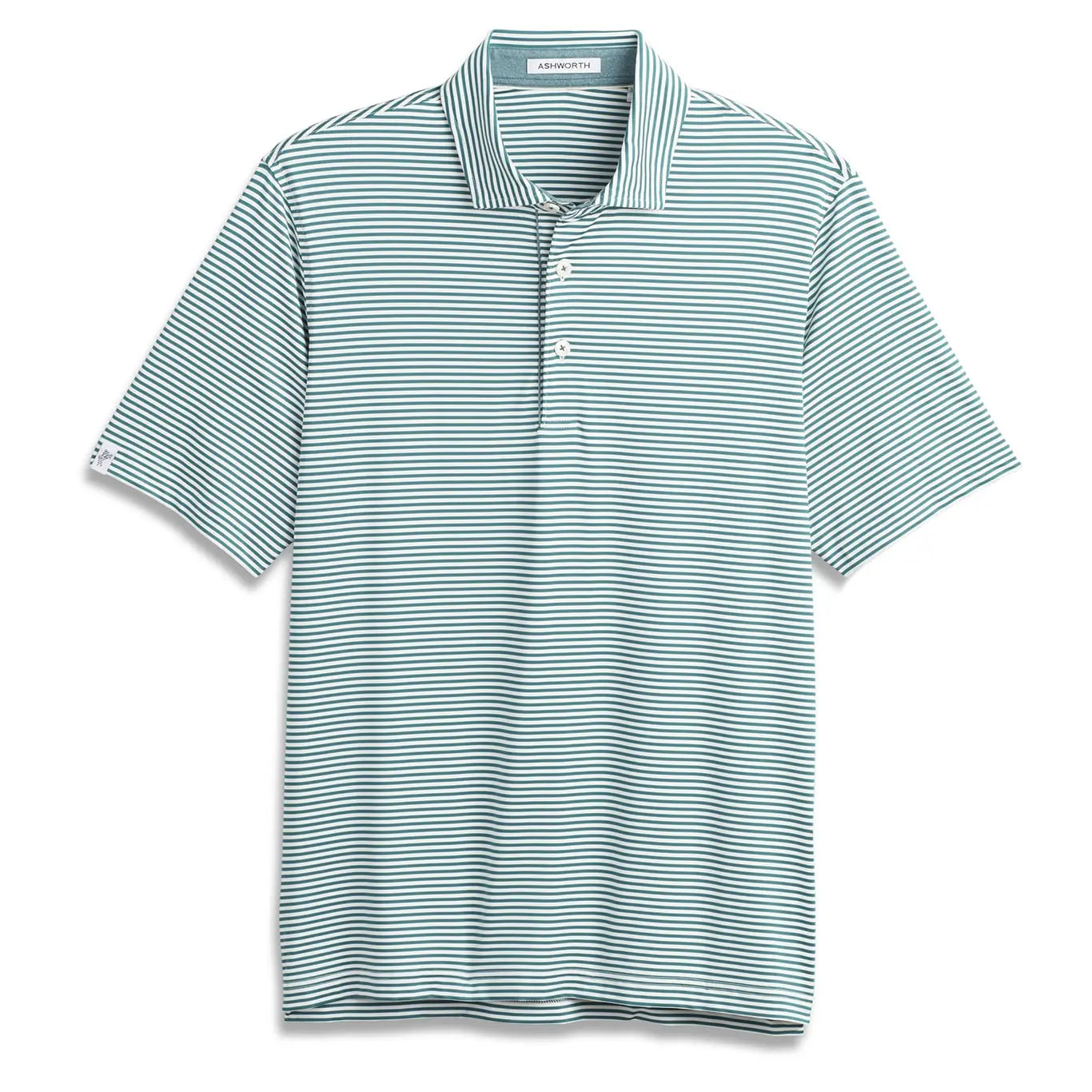 Ashworth Striped Tech Jersey Polo