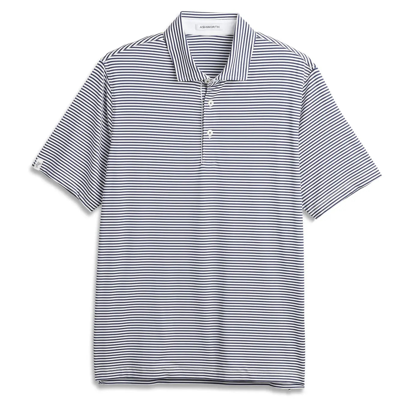 Ashworth Striped Tech Jersey Polo